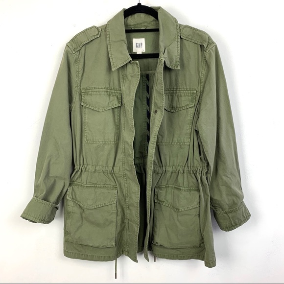 GAP Jackets & Blazers - Gap• Snap front utility jacket green